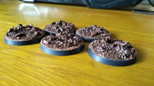 40mm model bases rock - rock, terrain