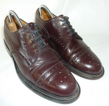 LOAKE Dark Brown Leather Brogue Derby Shoe Men's UK 8 F Country Brogues Shoes