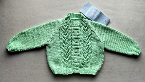 Babies hand knitted - hand, cardigan