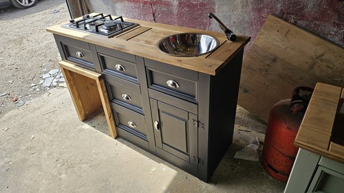 Camper kitchen pod fridge unit - kitchen,