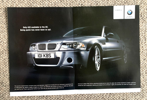 Bmw csl e46 frameable - bmw, m3