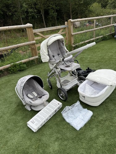 Bebecar white leather travel - bebecar,