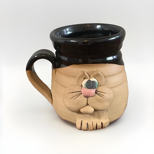 Pretty ugly pottery wales cat - ugly,