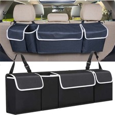 CAR BOOT ORGANISER TIDY BACK SEAT STORAGE BAG HANGING POCKET ACCESSORIES LARGE