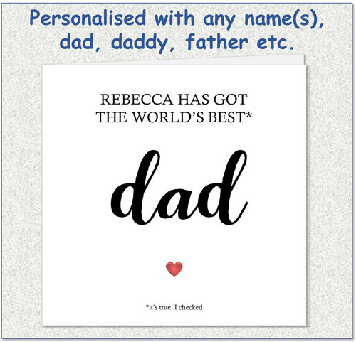 Personalised fathers day - personalised,