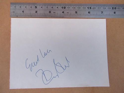 Tommy steele autograph - tommy,