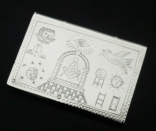Vintage silver plated masonic - vintage,