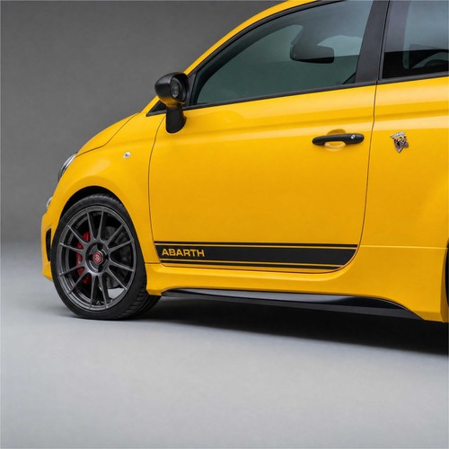 Abarth 500 lower - lower, stripes