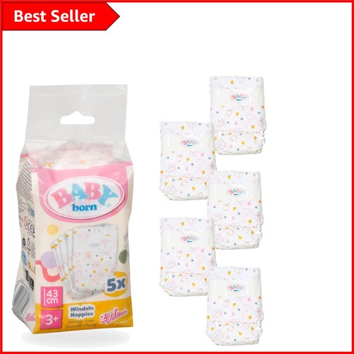 Doll nappies with adhesive - 5,