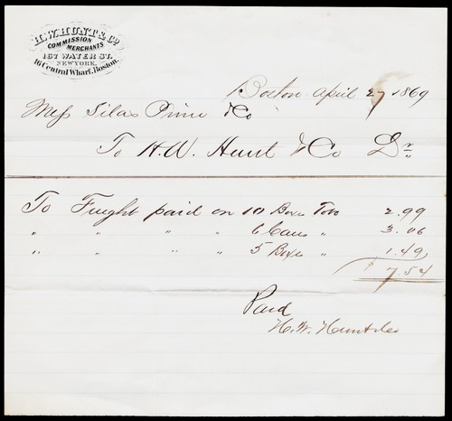 1869 hunt co boston ma - 1869,
