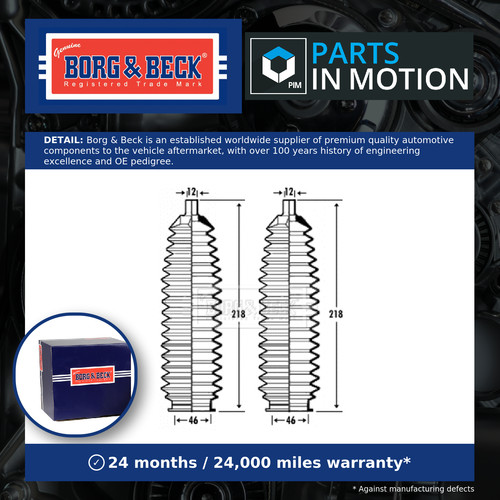 Steering rack boot - boot, fits