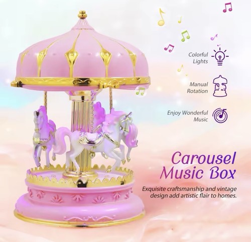Carousel music box - box,, hand