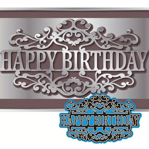 Happy birthday metal cutting - happy,