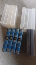 14x Used VHS Video Cases For Cassette Tapes Empty Including Library BOOK Style