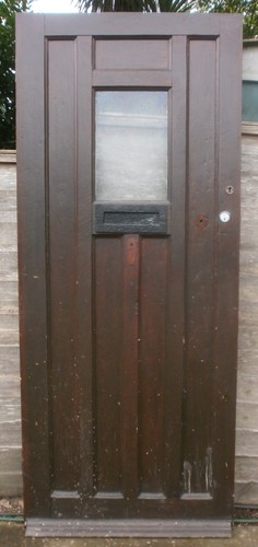 Solid oak front door used - solid,