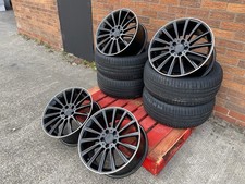 X4 19" A45 ALLOY WHEELS MERCEDES A CLASS RIMS CLA RIMS BLACK SERIES AMG 5x112