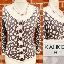 KALIKO Size 14 Grey White