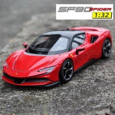1:32 Ferrari SF90 Stradale Die-cast Metal Model Car Toy Sound Light Kids Gift