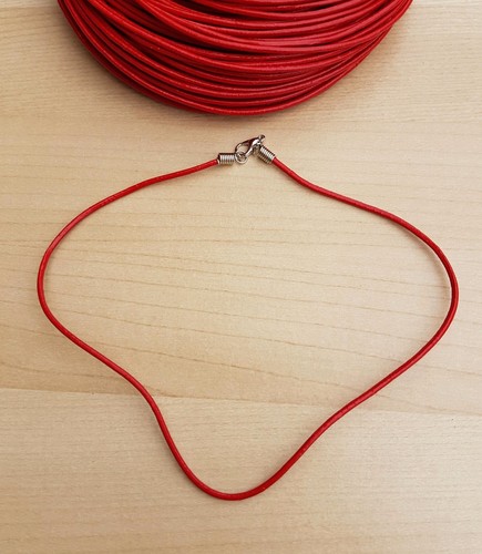 Leather cord 2mm - charm, choker