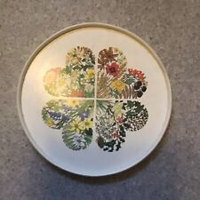 Vintage Retro Floral Round