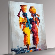 African Women Carrying Water