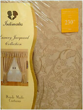 BARCELONA COFFEE LATTE FLORAL EFFECT READY MADE DECORATIVE PELMET 585cm (230")