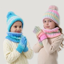 Kids Hat Scarf Gloves