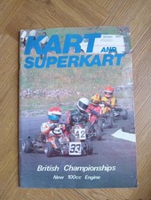 Kart & Superkart British Championships New 100cc Engine Magazine October 1980
