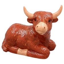 Highland Cow Ceramic Money Box