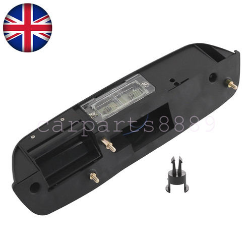 Black tailgate door handle - black,
