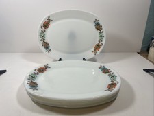 Set Of 6 x Retro Floral Pyrex