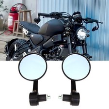 22mm round bar end mirror - round,