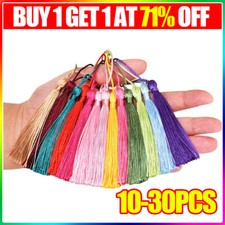 10-30PCS Silky Tassels Crafts for Souvenir Bookmarks Jewelry Making Accessories