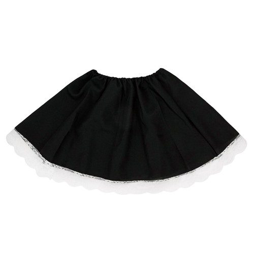 Black costume skirt white - black, lace