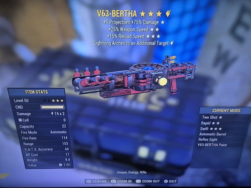 Fallout ps4 v63 - 76, v63-bertha