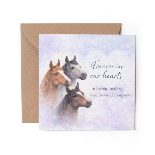 Horse bereavement greeting - 1,