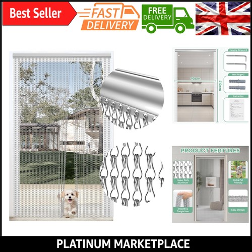 Aluminium chain door - aluminium,