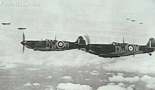 RAF Spitfire four-plane Finger-Four formation • World War 2 Militaria