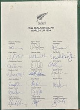 Signed X20 New Zealand Cricket