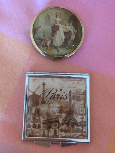 Vintage powder mirror - 2,