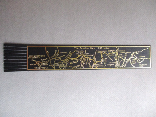 Leather bookmark the pennine - leather,