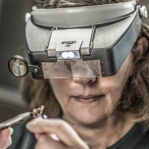 Headband visor magnifier head - visor,