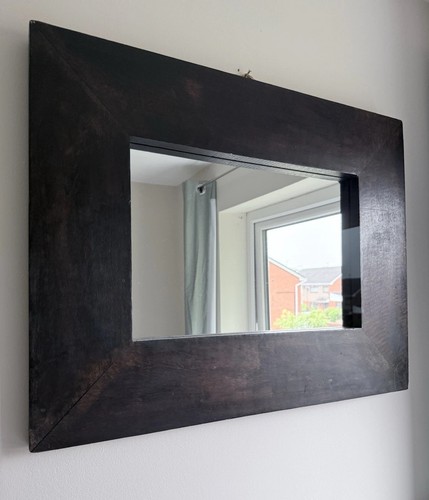 Large vintage wood framed wall - large,