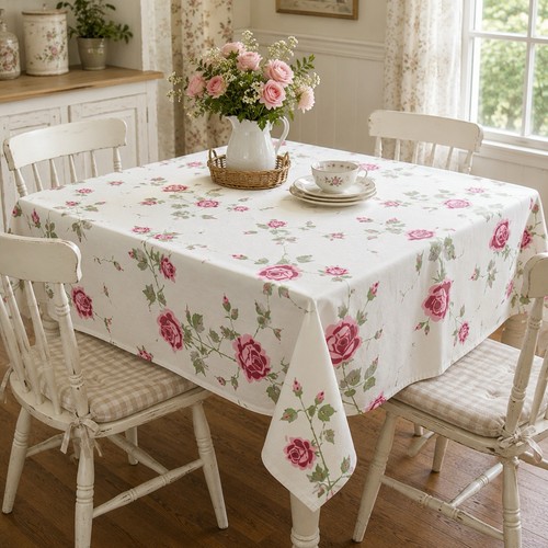 Vintage pink rose floral print - rose,