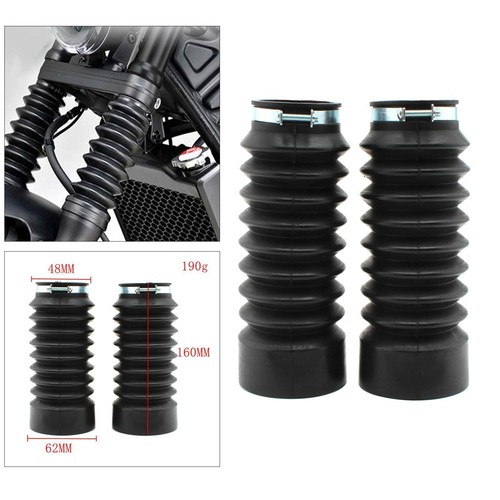 Fork cover shock rubber long - cover,