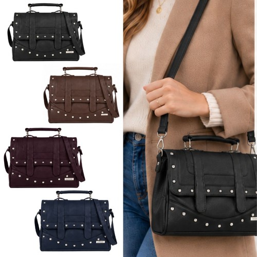 Lorenz studded satchel - studded,