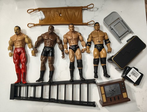 Wrestler figures job lot with - figures,