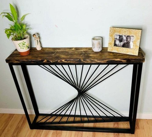 Hallway table reclaimed wood - hallway, table-reclaimed