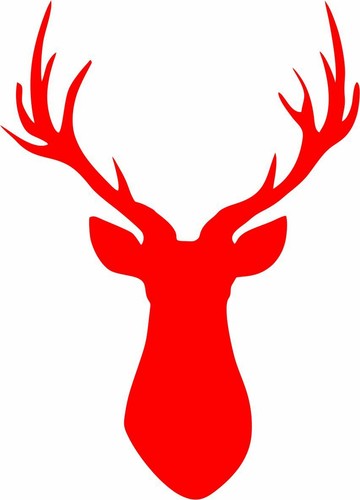 Stag head nature decal vinyl - head,