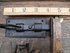 antique curly tail Gothic church style door window deadbolt lock dead bolts 4"D